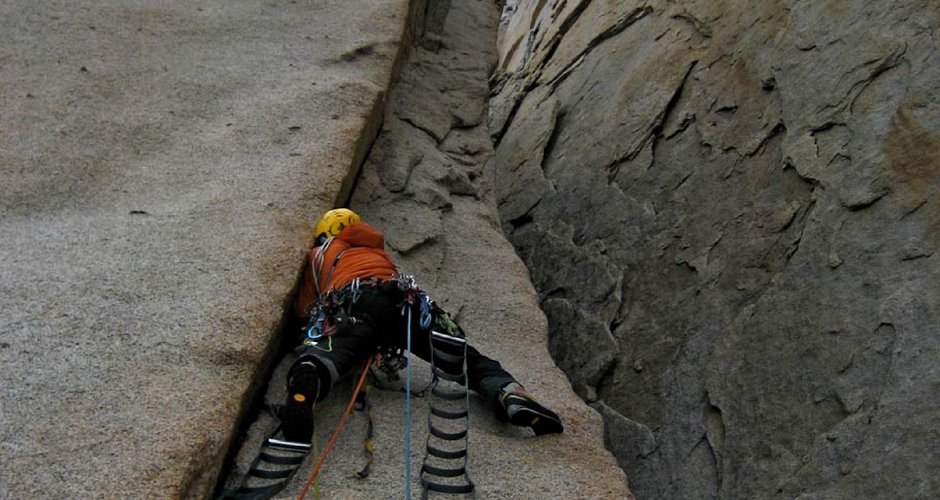 Barmasse in der Norwestwand des Cerro Piergiorgio