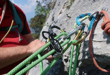 Am Standplatz einer Arco MSL-Route