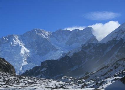 Der Gipfel des Kantsch von Oktang aus; Foto: Nathalie Steinlechner