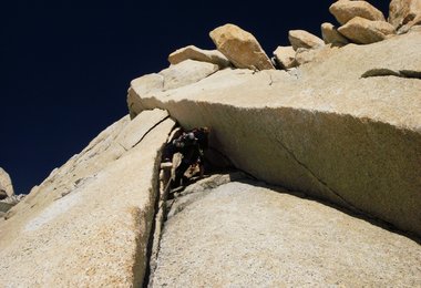 Die Ausstiegsseillänge am Brennergrat