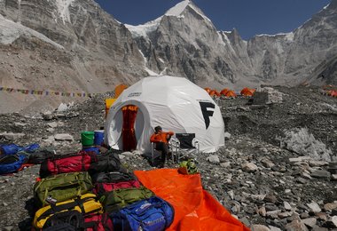Das Basislager des Everest.
