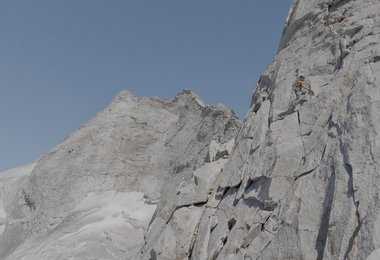 Martin on the  NorthRidge of Fußstein - @MarioKaeppeli