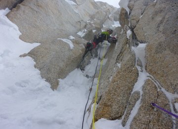 Bei winterlichen Verhältnissen in der Whillans-Route