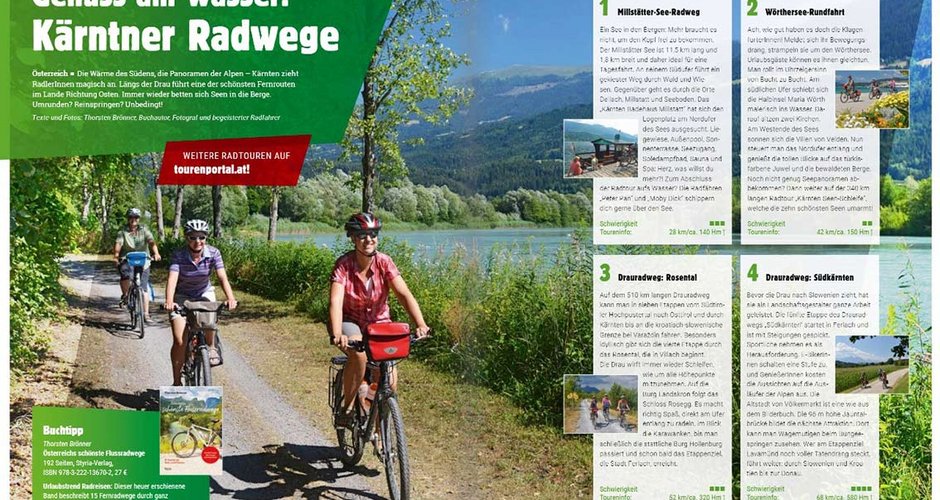 Vier Radtourentipps in Kärnten