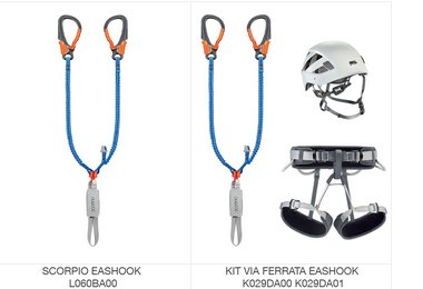 Rückruf Petzl Klettersteigset SCORPIO EASHOOK