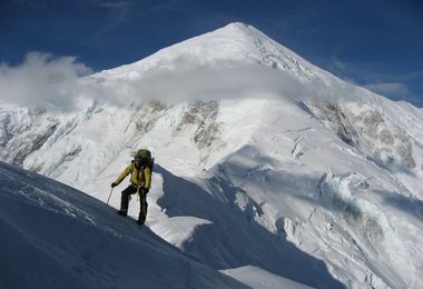 Daniel Kopp beim Aufstieg.