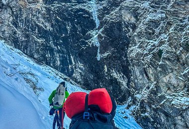 Beim Zustieg zur Black Pearl