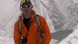 Simone Moro am 18.1. in Skardu