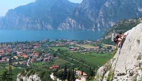 Tolle Aussicht auch im Settore Basso mit den einfachen Routen