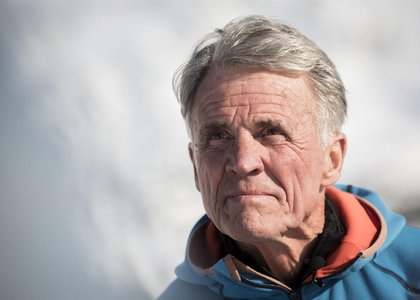 Peter Habeler waehrend ServusTV's "Bergwelten - Peter Habeler", in Tirol, Oesterreich. (© Stefan Voitl)