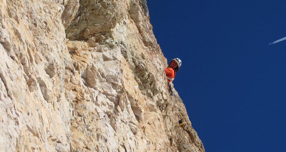 Simon in der 13ten Seillänge