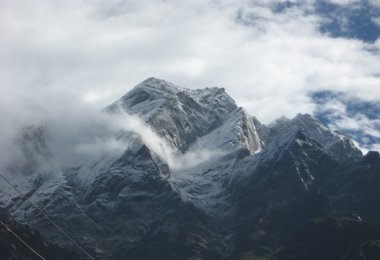 Das Kailash Parbat Massiv. Rechts die Wand und der Hauptgipfel @ Youri Cappis