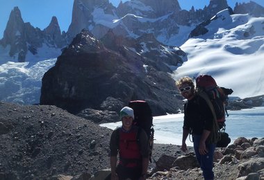 Glückliche Gesichter beim letzten Abstieg vom Passo Superior