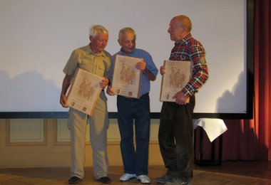 Ehrung von Reiner Kauschke, Peter Siegert und Gerd Uhner