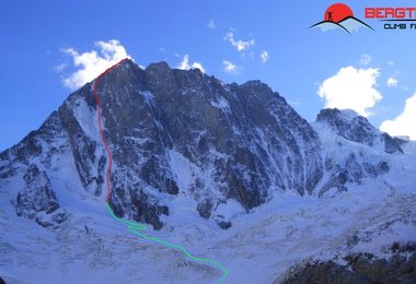 Übersicht Leichentich mit Direktausstieg an der Grandes Joreasses (c) Micheal Kräftner / bergtraum.at