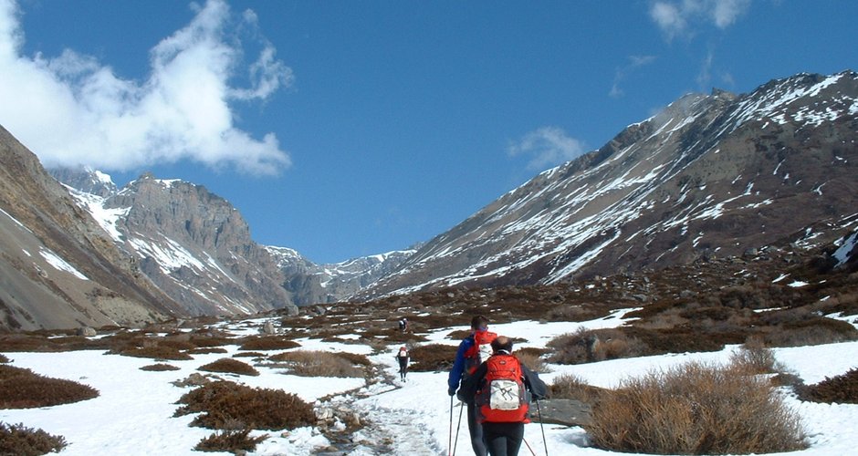 Bergausrüstung ist stets dabei