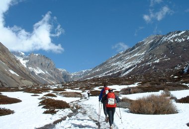 Bergausrüstung ist stets dabei