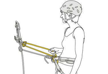 Funktion der Connect Adjust Standplatzschlinge