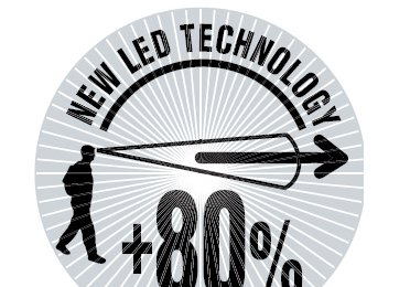 + 80 % Leuchtweite bei TIKKA, ZIPKA und MYO und + 30 % Leuchtweite bei der DUO Serie