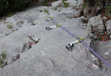 Sogar bei Mehrseillängentouren im Val di Ledro macht das Edelrid NEO 100 3R Einfachseil eine gute Figur.