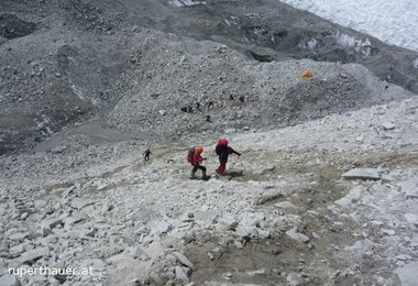 Alix und Flo am so genannten "Killerhang" des Cho Oyu