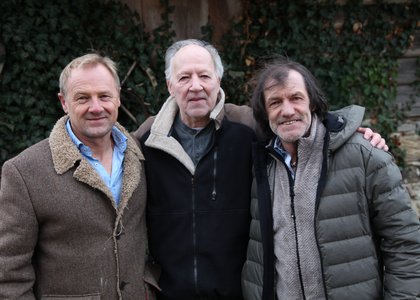 Regisseur Gerald Salmina mit Werner Herzog und Hans Kammerlander. (Foto: Planet Watch)