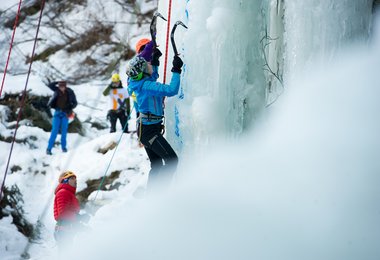 Eiskletterpark in Osttirol eröffnet