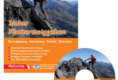 Buchtipp - Sicher Klettersteiggehen, alpines Lehrbuch mit DVD-ROM