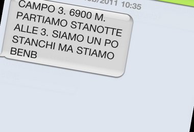 SMS von Simone Moro @ North Face