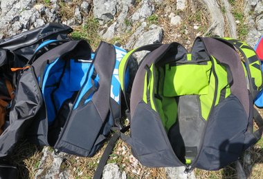 Wichtig! Das Rückenteil des Roxbacks bleibt immer sauber!