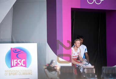 Jakob SCHUBERT / Austria und Bassa MAWEM / France © Leo Zhukov/IFSC