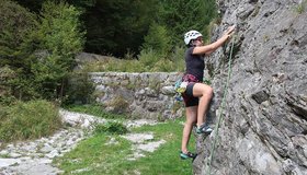 An der Südwestseite der Falesia Family Pizzocol - Val di Ledro