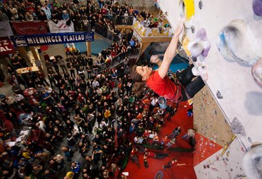 Stephan Mantler in der Kletterhalle Wien. Foto: Kletterhalle Wien