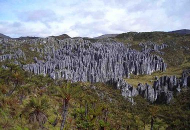 30m hohe  Kalktürme