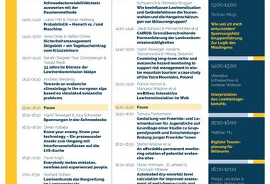 Internationales Lawinensymposium Programm Seite 2