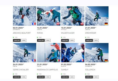 Die Standorte der Ortovox Safety Nights 2020 