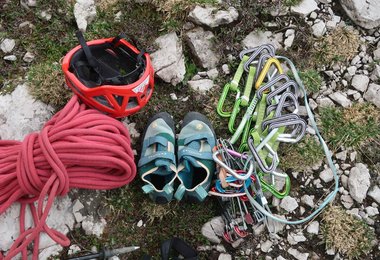 Der Evolv Elektra bei der Kletterausrüstung.