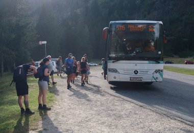 Wanderbus Mallnitz bei der Talstation der Ankogelbahn