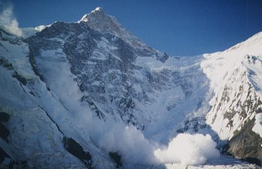 Lawinenabgang aus der Nordwand