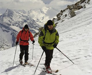 Alex und Thomas Huber auf Skitour