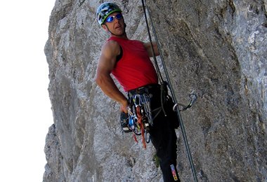 Walter in der Gimpel Nordwand