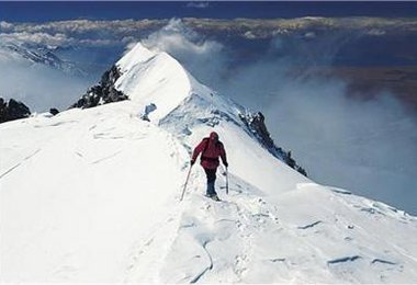 Die letzten Meter zum Hauptgipfel