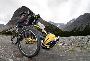 Mit drei Rädern über die Alpen; Foto: Simon Toplak