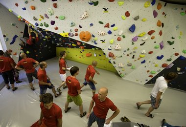 420 Quadratmetern Boulderfläche im Salewa Cube © Claudia Ziegler