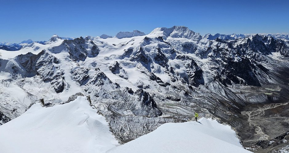 Knapp unter dem Gipfel des Koiki