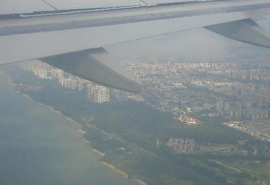 Beim Anflug auf Manado