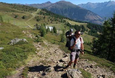 Wandergebiet im Bereich der Bergstation Gadein oberhalb von Sillian