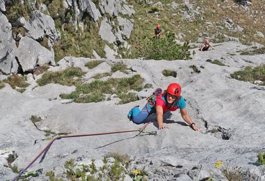 Mit Ventic Air von Red Chili unterwegs an der Steinplatte.