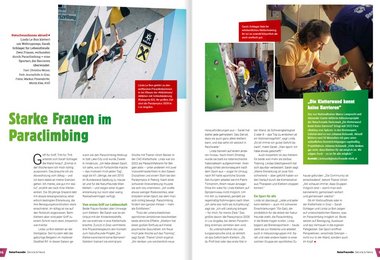 Starke Frauen im Paraclimbing