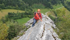 3. Seillänge am Grat